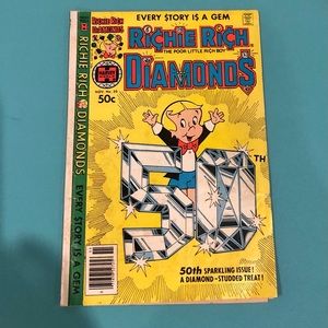 RICHIE RICH DIAMONDS  1972 #50 Harvey Comics.